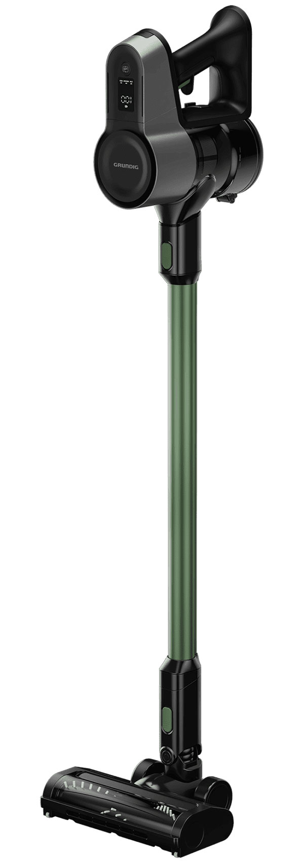 Пылесос вертикальный Grundig VCP 6230 PET, оливковый/черный, LED подсветка