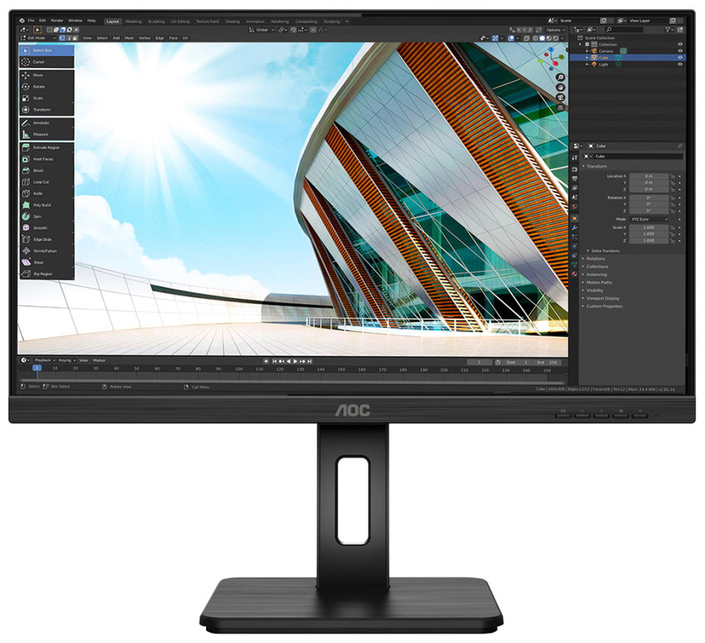 ЖК монитор AOC 27" Professional 27P2Q черный