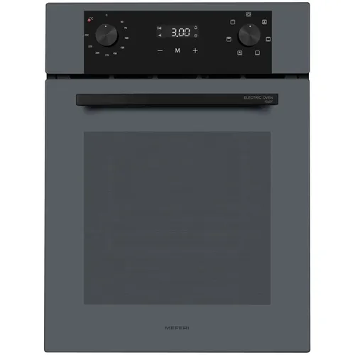 Духовой шкаф электрический MEFERI Power MEO456GR, 53л, дверца с 2 стеклами, серый