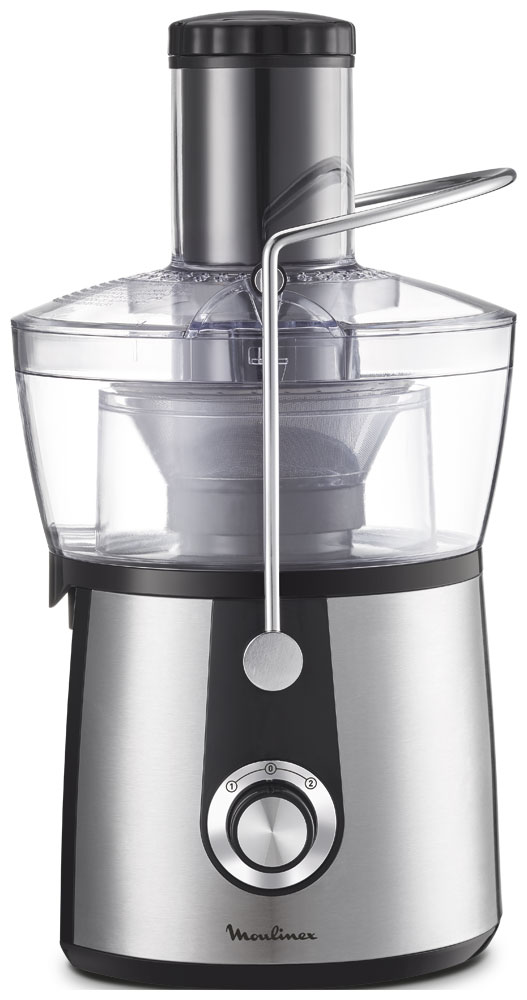 Соковыжималка Moulinex Juice Express JU550D10, серебристый/ черный