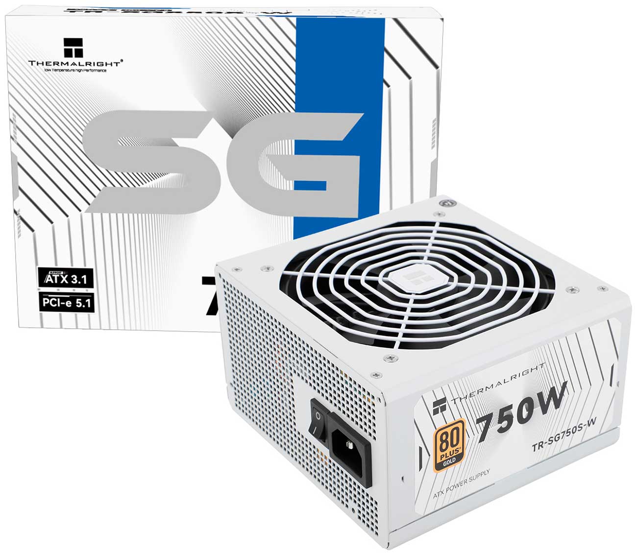 Блок питания Thermalright 750W Gold ATX 3.1 White (TR-SG 750S-W)