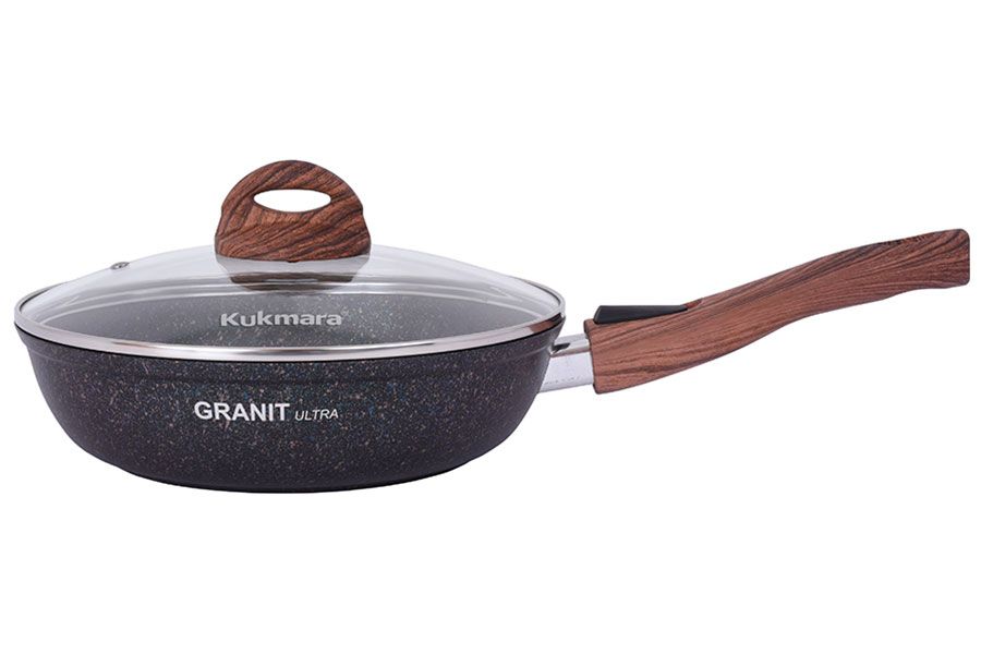 Сковорода со съемной ручкой Kukmara 26 см Granit ultra blue (сгг263а)