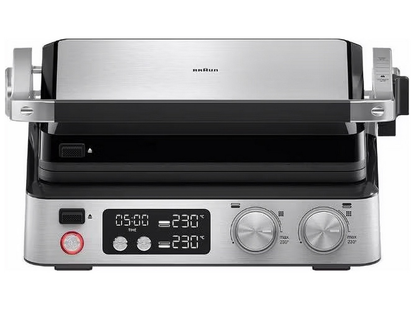Электрогриль  Braun CG7040, дисплей, мощность 2000 Вт, съемные пластины