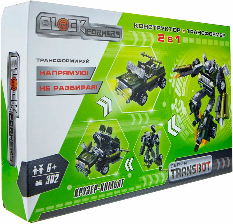 Конструктор 1 Toy Blockformers Transbot Крузер-Комбат, коробка