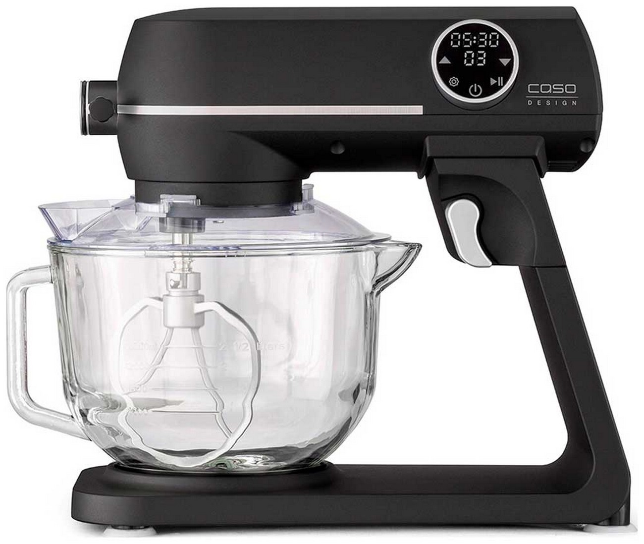 Кухонный комбайн Caso KM 1800 Black-G, дисплей, 1800 Вт, 10 скоростей