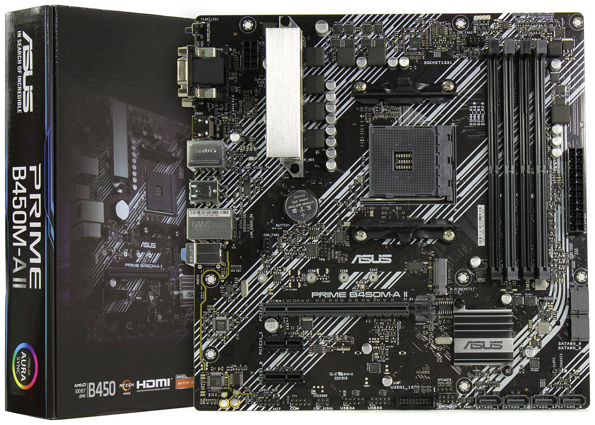Материнская плата Asus PRIME B450M-A II (AM4, mATX)