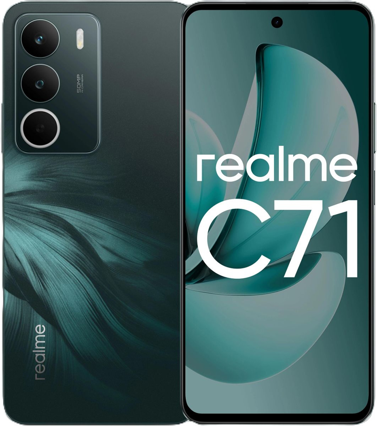 Смартфон Realme C71 RMX5303 128Gb 8Gb зеленый