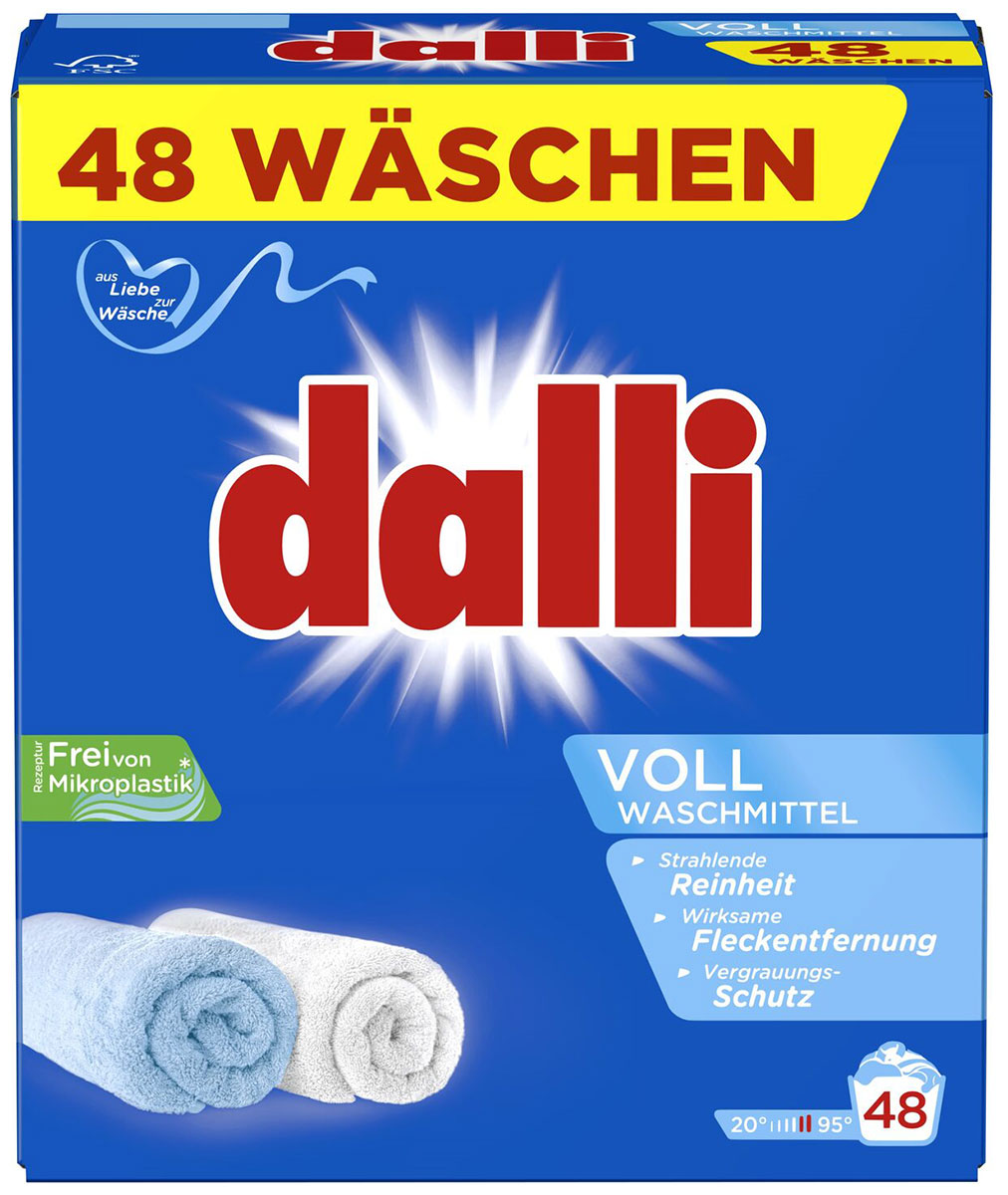 Стиральный порошок Dalli Voll, 3.12 кг, 48 стирок