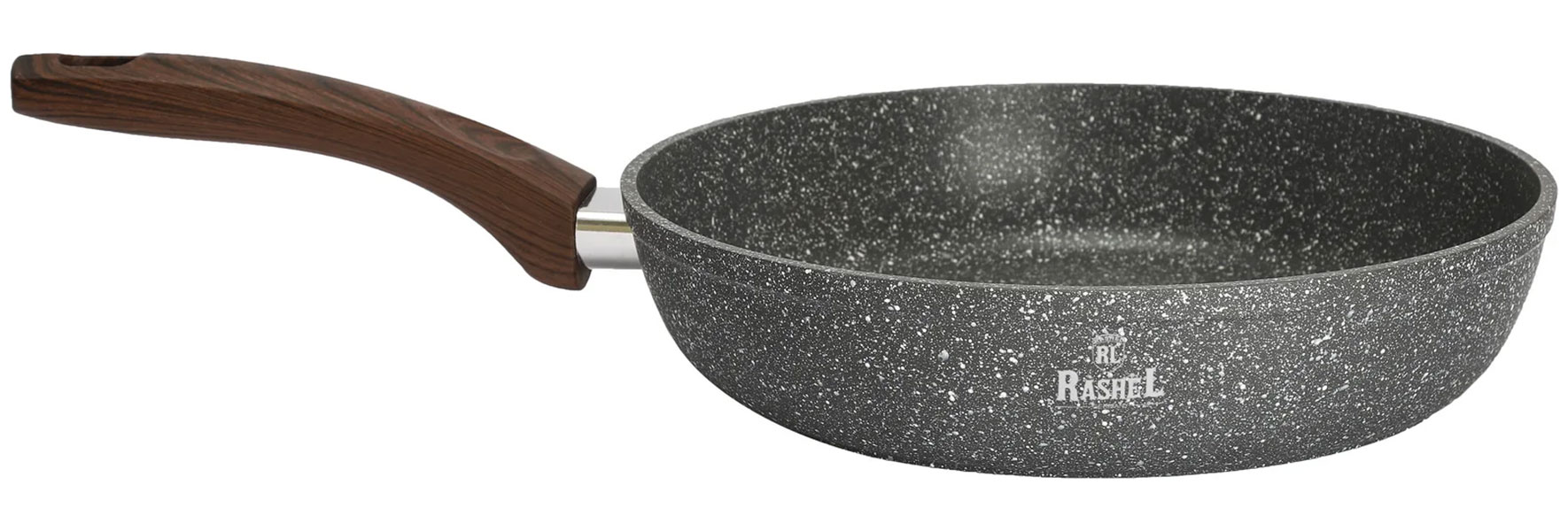 Сковорода Rashel R-10822, литая, 22 см, серый гранит
