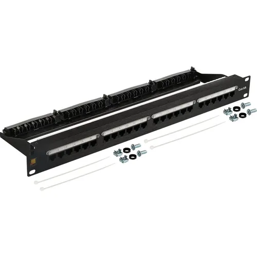 Патч-панель Lanmaster LAN-PPN24U6 19" 1U 24xRJ45 кат.6 UTP