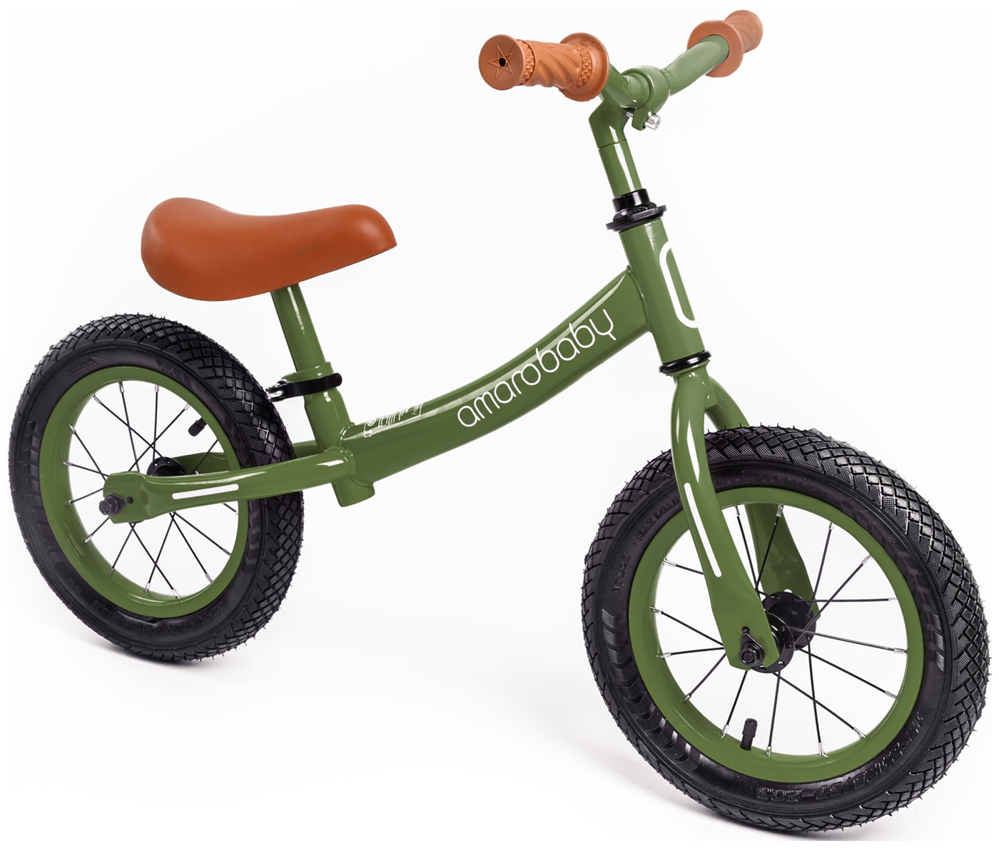 Беговел Amarobaby ROAD RACER зеленый (AB22-34RR/13)