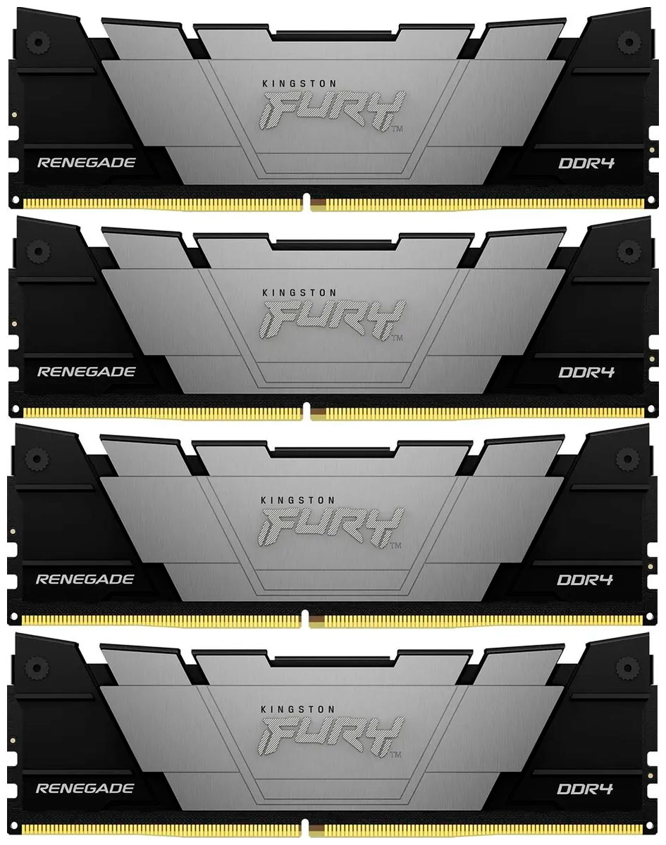 Оперативная память Kingston DDR4 32GB (4x8GB) 3200MHz FURY Renegade Black (KF432C16RB2K4/32)