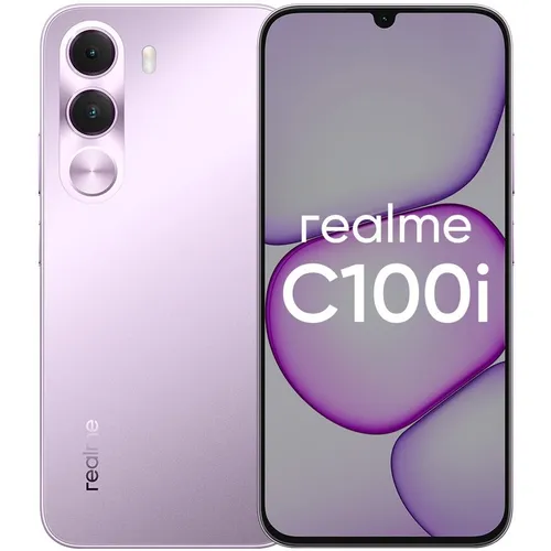6.74" Смартфон REALME C100i 4/128Gb, RMX5377, NFC, IPS, 120Гц, 7000мAч, фиолетовый