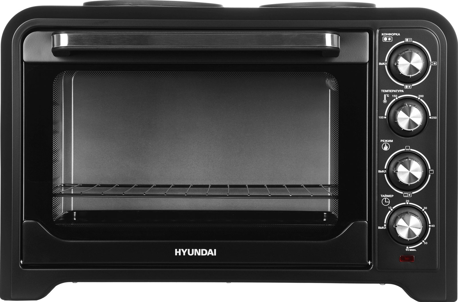 Мини-печь Hyundai MIO-HY098 42 л., 1600 Вт, черный