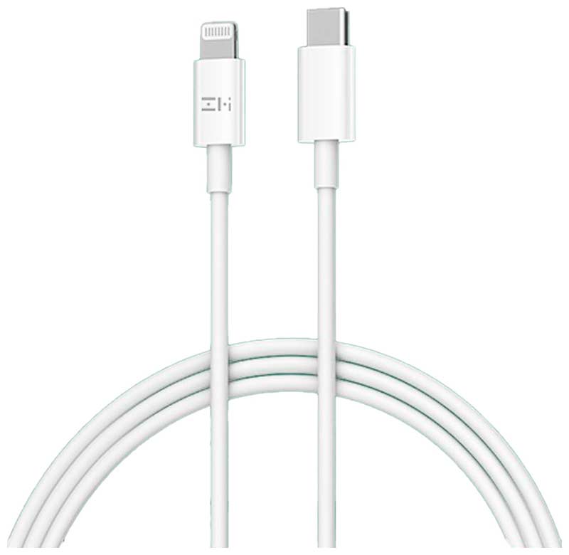 Кабель Zmi 100см MFI , 3A, 18W PD белый
