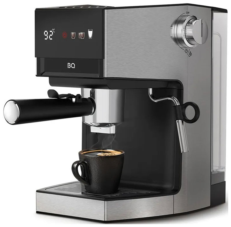 Кофеварка 3 в 1 BQ CM3003, стальной/черный