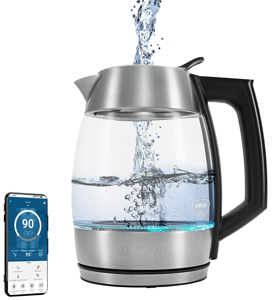 Чайник электрический Polaris PWK 1841CGLD WIFI IQ Home Матовый
