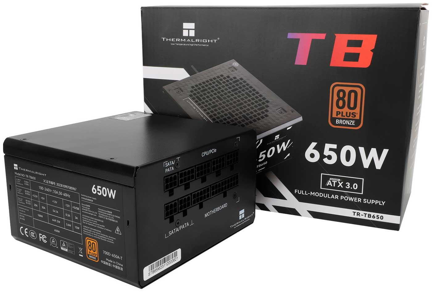 Блок питания Thermalright 650W Bronze ATX 3.0 (TR-TB650)