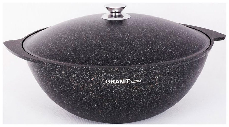 Казан Kukmara Granit ultra (кго75а) для плова, 7 л