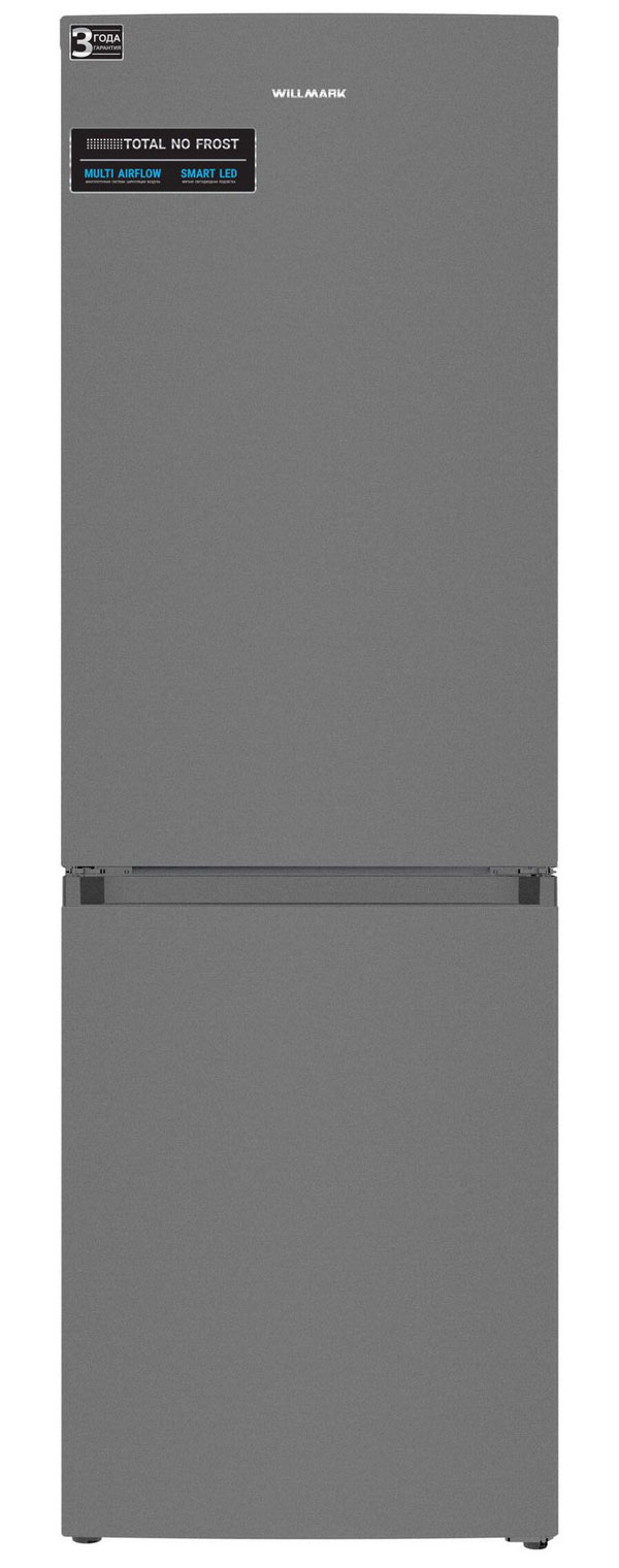 Двухкамерный холодильник Willmark RFN-425NFGT темный графит