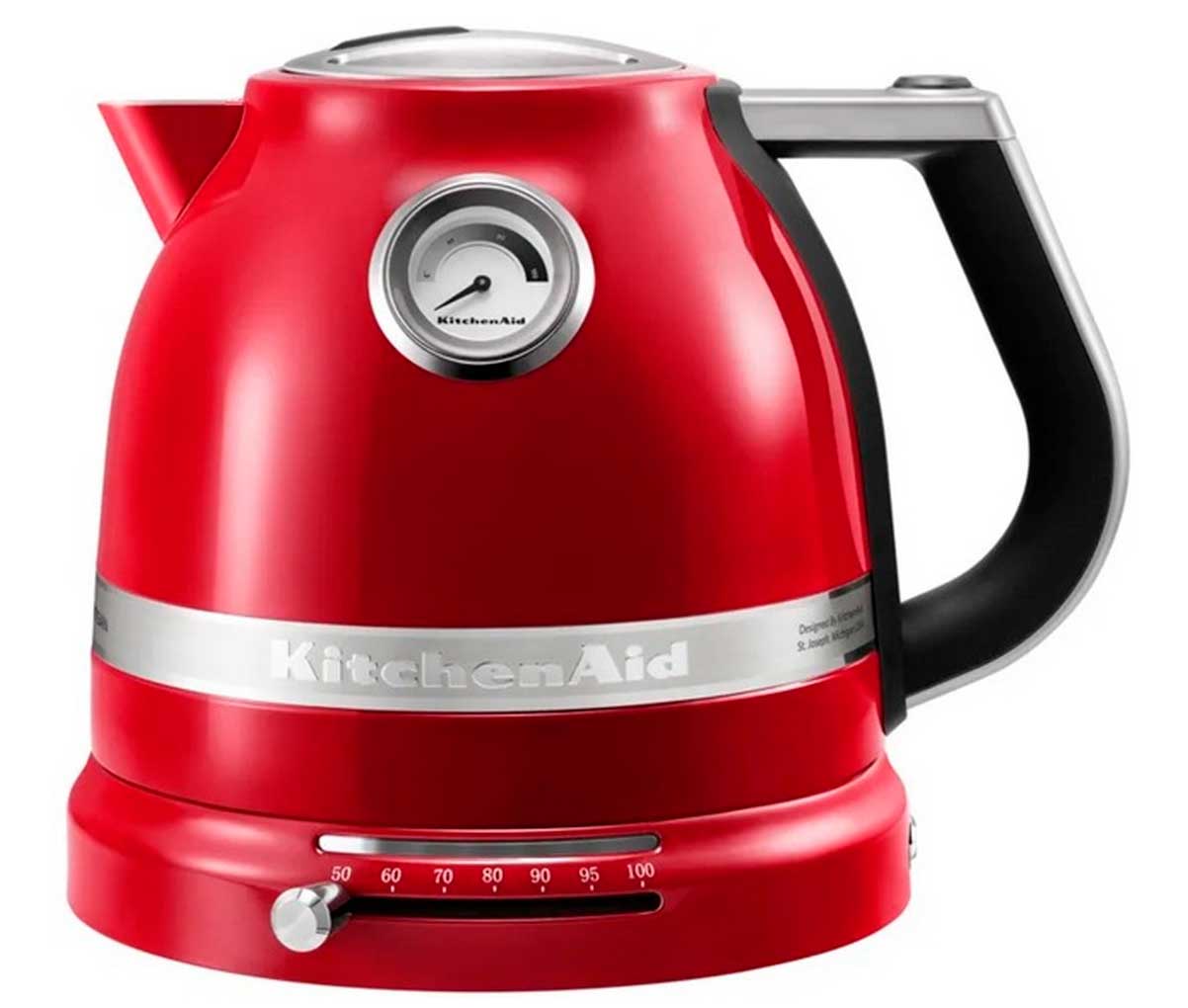 Чайник электрический KitchenAid 5KEK1522EER, мощность 2400 Вт, красный