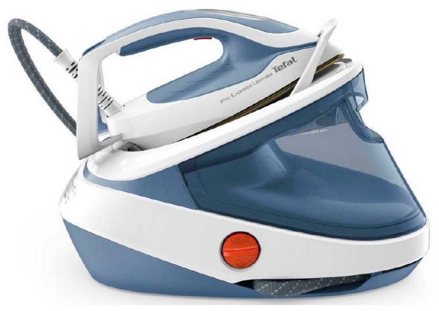 Парогенератор Tefal Pro Express Ultimate II GV9710E0, голубой/белый