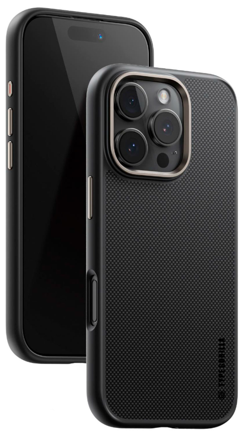 Чехол с магнитным покрытием Type Gorilla 600D Armor Aramid Fiber iPhone16 pro Max, Black (BL-T59-IP16PM-600D-AMR-BK)