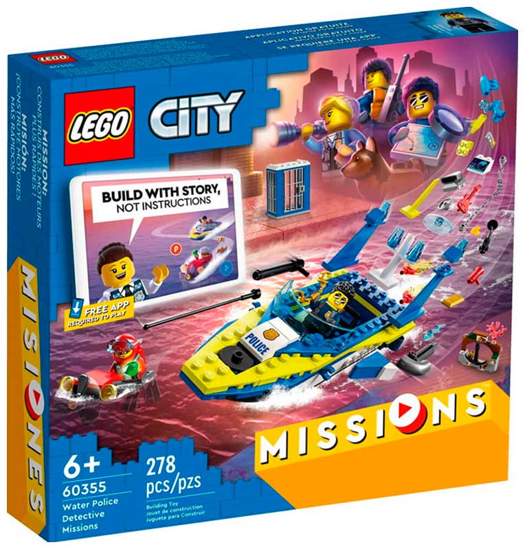 Конструктор Lego City Детективные миссии водной полиции 60355