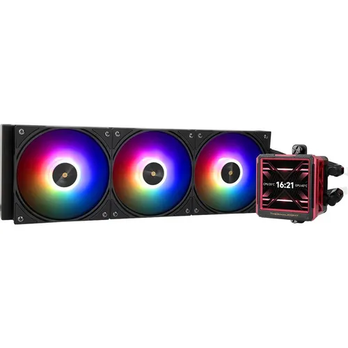 Система водяного охлаждения Thermalright Frozen Warframe Ultra 360, LCD, 4-pin, ARGB, 120мм, черный, retail [f-wframe-ult-360-bl-argb]