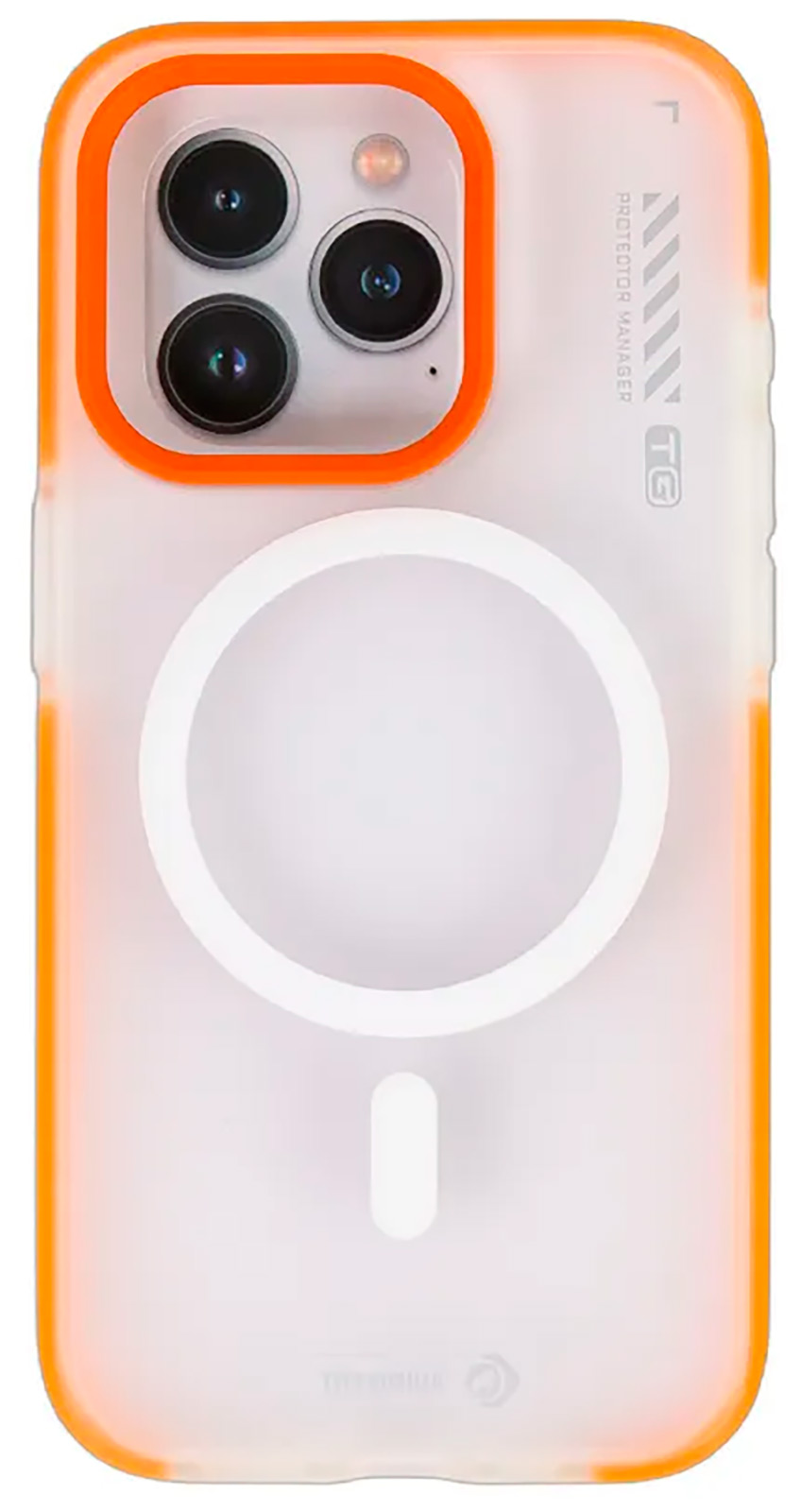 Чехол с магнитным покрытием Type Gorilla Dual Color iPhone 15 pro, Orange-red (BL-T46-iP15P-DC-OR-R)