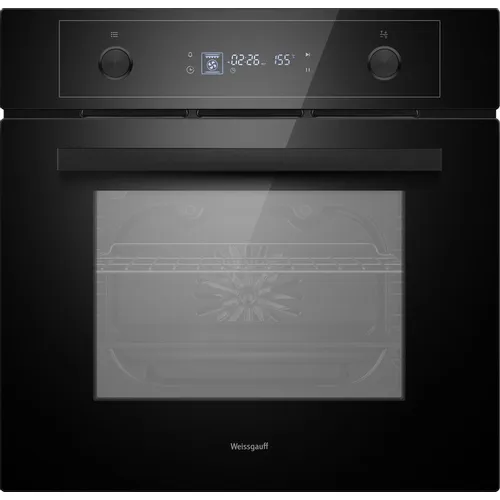 Духовой шкаф электрический WEISSGAUFF EOM 610 PDBS, 65л, дверца с 3 стеклами, черный