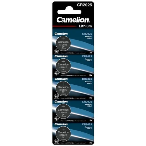 CR2025 Батарейка CAMELION Lithium CR2025 BL-5, 5 шт. 150мAч