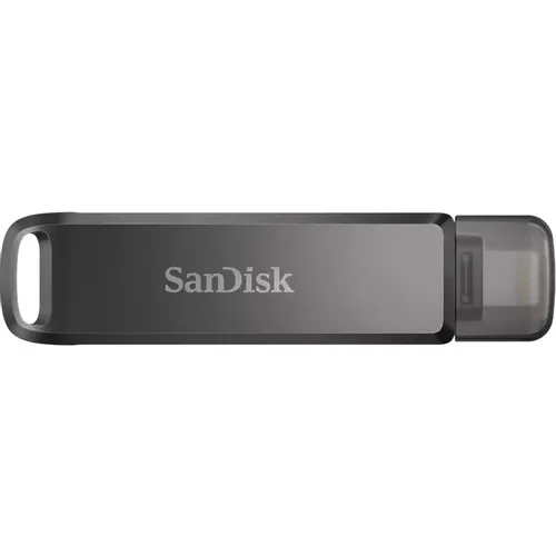 USB Type-C/Lightning Sandisk Phone Drive iXpand 64ГБ, USB3.0, черный [sdix70n-064g-gg6nn]