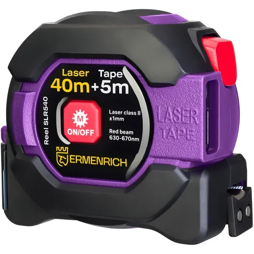 Лазерный дальномер ERMENRICH Reel SLR540, 2 класс лазера, 670нм, луч красный [84581]
