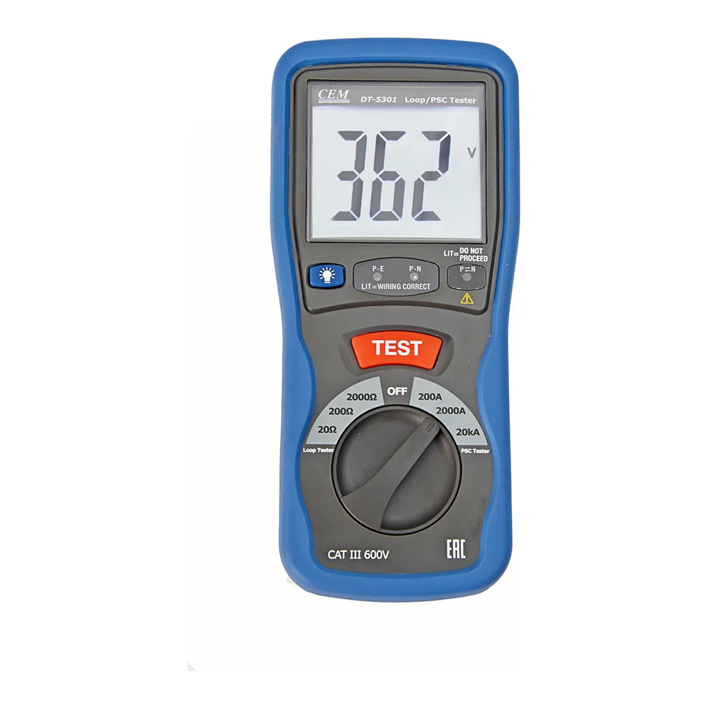 Измеритель R петли фаза-нуль и тока короткого замыкания СЕМ DT-5301 481899