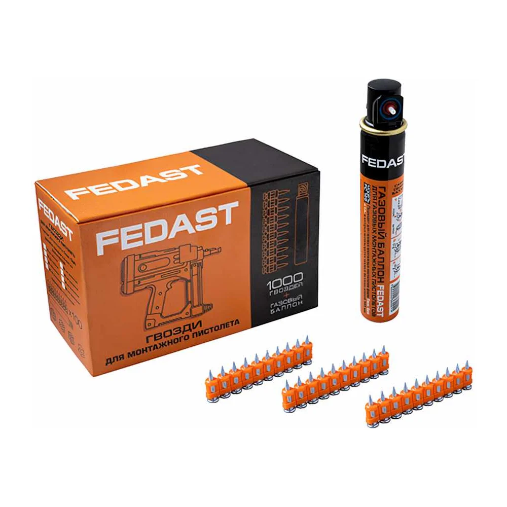 Гвозди для монтажного пистолета Fedast 3.0х16 мм fd3016mgbpfc