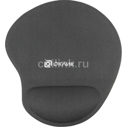 Коврик для мыши Oklick OK-RG0550-GR (S) серый, ткань, 220х195х20мм