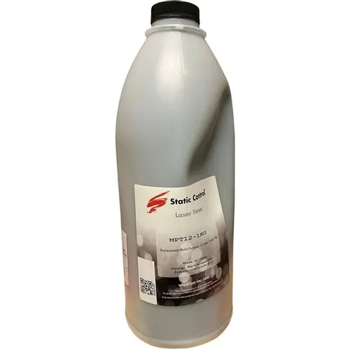 Тонер STATIC CONTROL MPT12-1KG, для НР P1010/1160/1320, черный, 1000грамм, флакон