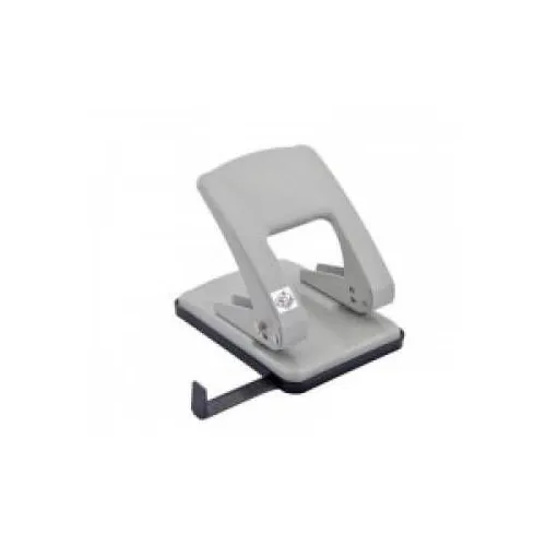 Дырокол KW-Trio 09760L/GR, металлический, до 40 листов, с линейкой