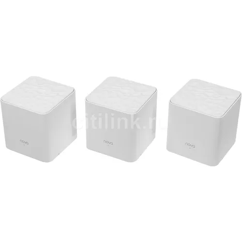 Wi-Fi роутер TENDA Nova MW3, Wi-Fi 5, AC1200, 2.4/5ГГц, 1 LAN, 1 WAN/LAN, белый, 3 шт. в комплекте [mw3(3-pack)]