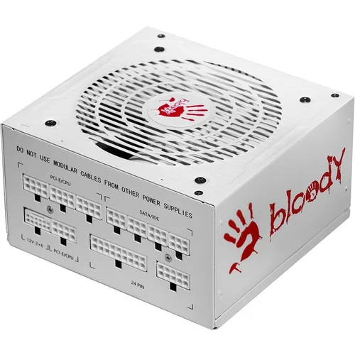 Блок питания BLOODY BD-PS750G, 750Вт, 80 PLUS GOLD, 120мм, белый, retail [bd-ps750g-mw]