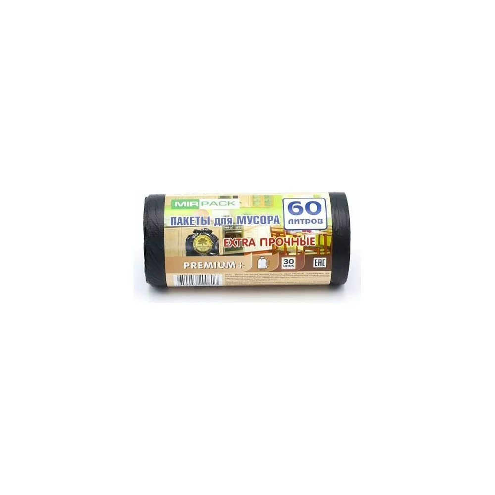 Мешки для мусора MIRPACK PREMIUM+ 6030150