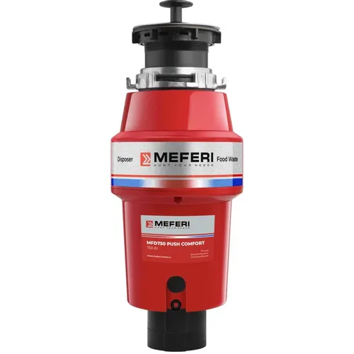 Измельчитель пищевых отходов MEFERI MFD750 Push Comfort 750Вт красный