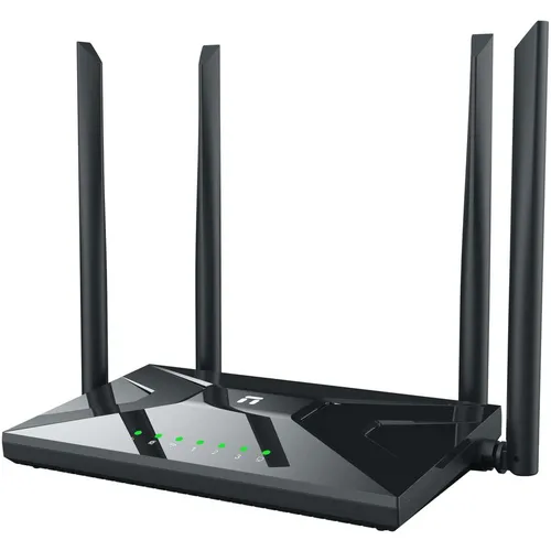 Wi-Fi роутер Netis NC65, Wi-Fi 5, AC1200, 2.4/5ГГц, 3 LAN, черный