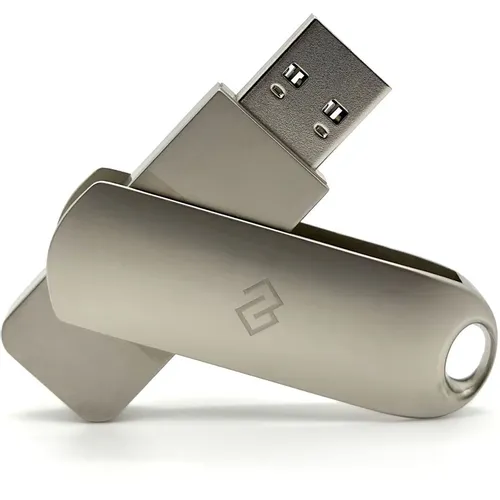 Флешка USB Digma DRIVE3 128ГБ, USB3.0, серебристый [dgfum128a30sr]