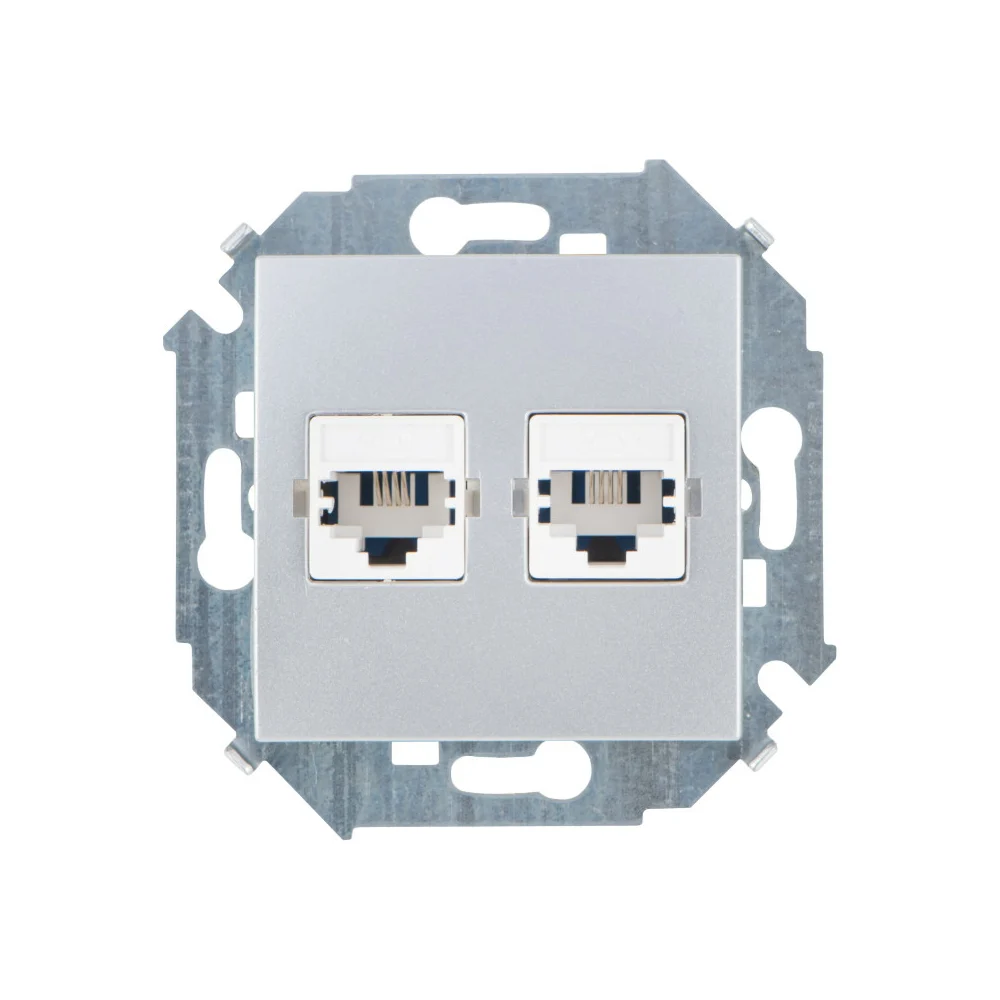 Телефонная двойная розетка Simon 1591589-033