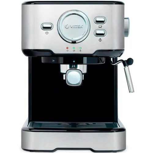 Кофеварка Vitek VT-1520, рожковая, серебристый