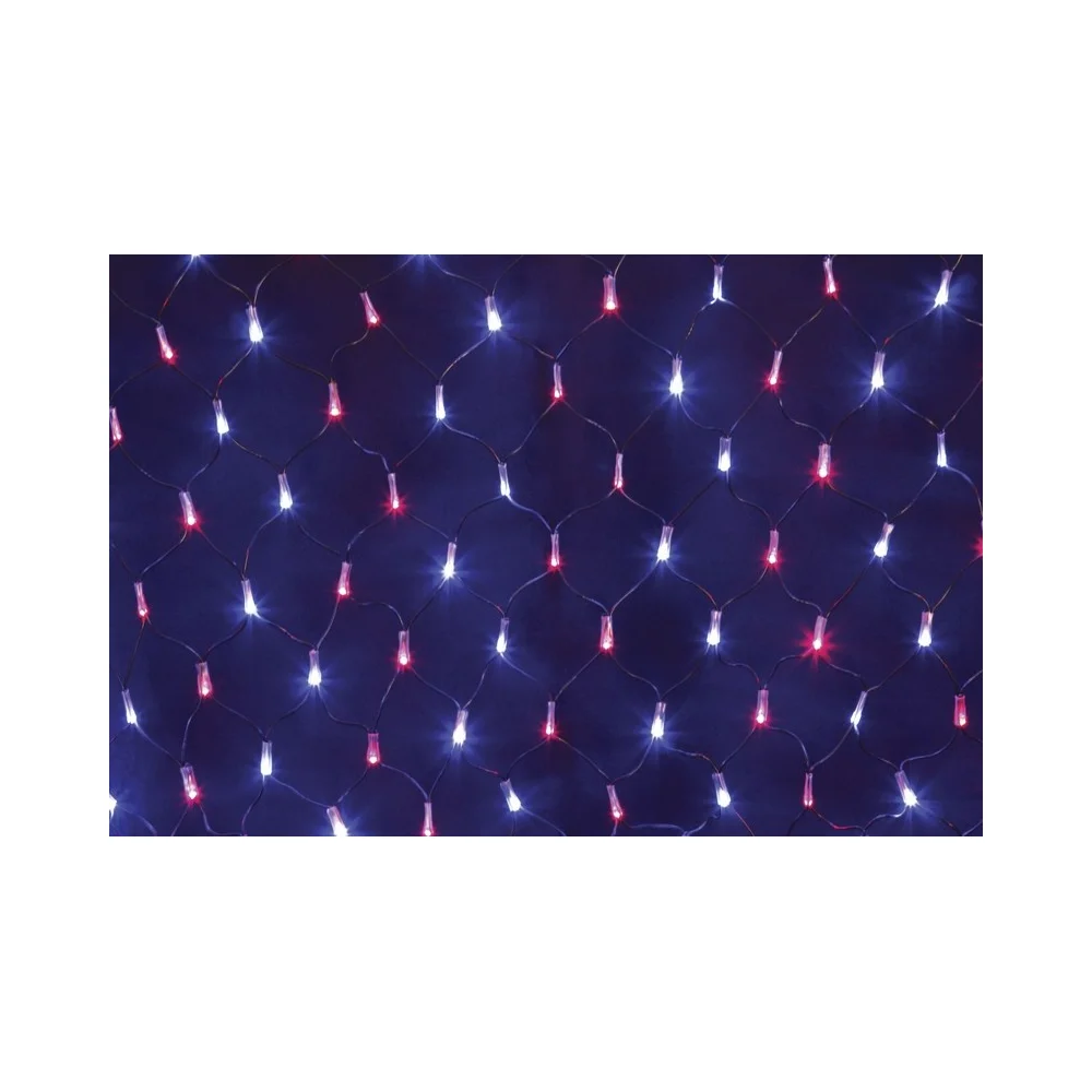 Гирлянда Neon-Night СЕТЬ 2,5х2,5м, черный ПВХ, 432LEDКРАСНЫЕ/синие 215-033