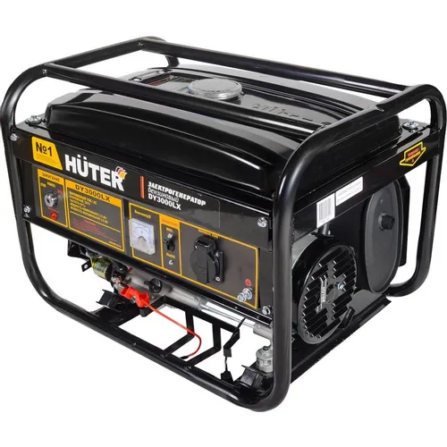 Бензиновый генератор Huter DY3000LX, 220/12 В, 2.8кВт [64/1/10]