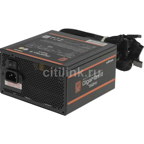 Блок питания Zalman ZM750-GV3 Gen.5, 750Вт, 80 PLUS BRONZE, 120мм, черный, retail